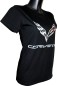 Preview: Corvette Damen T-Shirt mit Schriftzug und C7 Logo