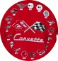 Mobile Preview: Corvette Collage T-Shirt in limitierter Auflage - rot