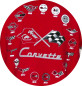 Preview: Corvette Collage T-Shirt in limitierter Auflage - rot