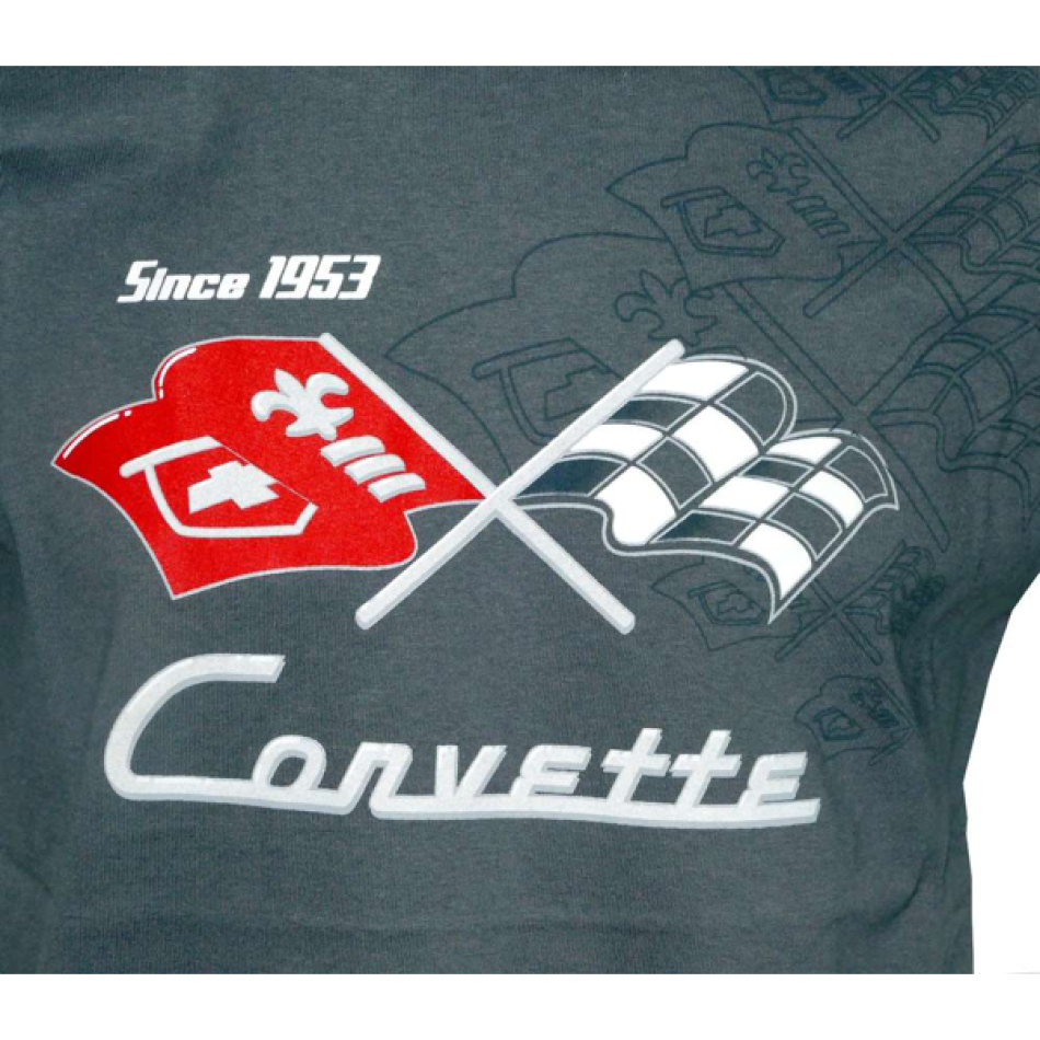 Corvette T-Shirt - Collage grau