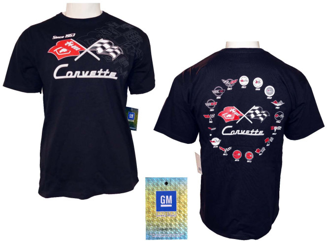 Corvette T-Shirt - Collage schwarz Corvette T-Shirt - Collage schwarz