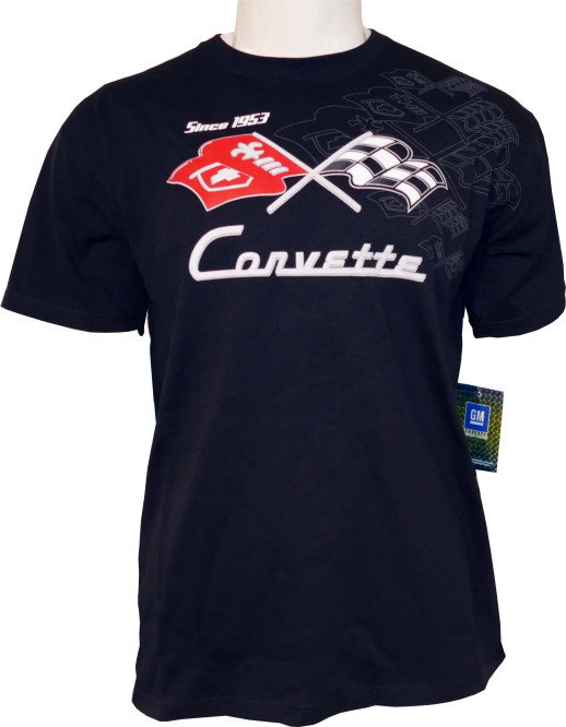 Corvette T-Shirt - Collage schwarz