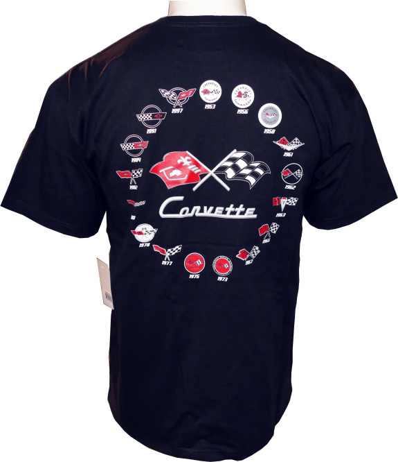 Corvette T-Shirt - Collage schwarz