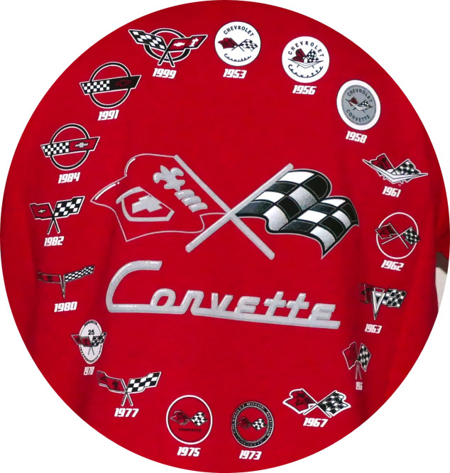 Corvette Collage T-Shirt in limitierter Auflage - rot