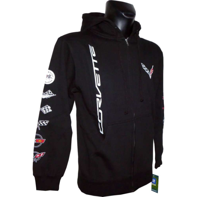 Corvette Kapuzenjacke schwarz Corvette Kapuzenjacke schwarz