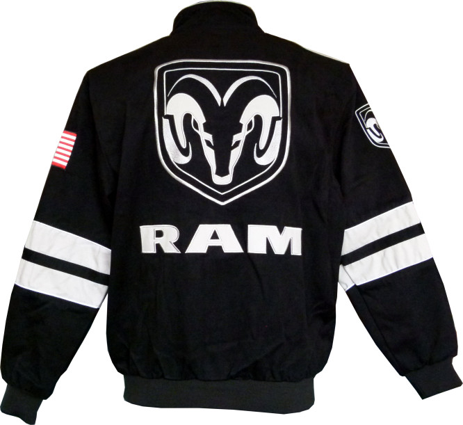 RAM Jacke mit großem gesticktem Logo RAM Jacke mit großem gesticktem Logo