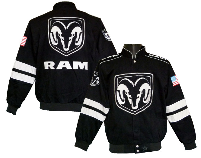 RAM Jacke mit großem gesticktem Logo RAM Jacke mit großem gesticktem Logo