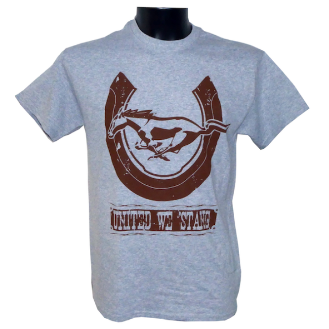 Mustang Horseshoe T-Shirt grau.