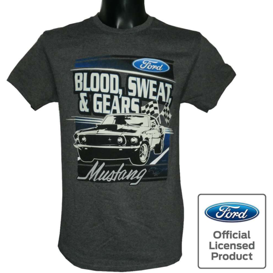 Mustang T-Shirt - "Blood, Sweat & Gears"