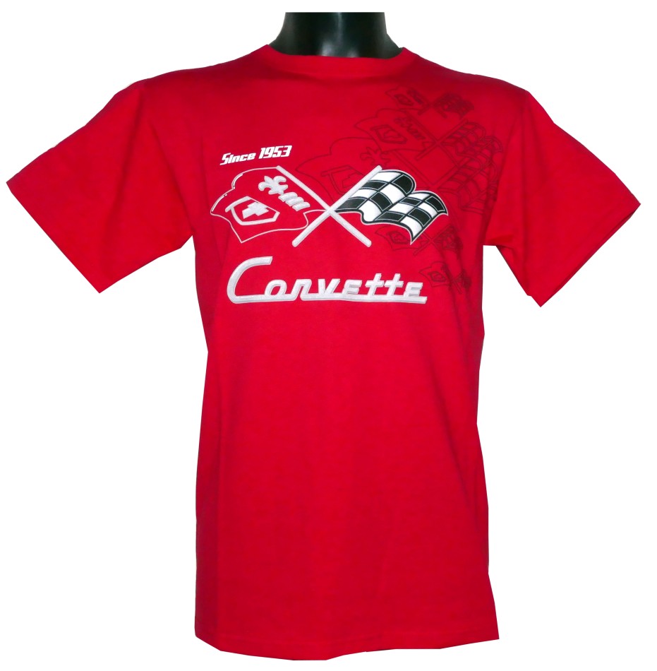 Corvette T-Shirt - Collage red
