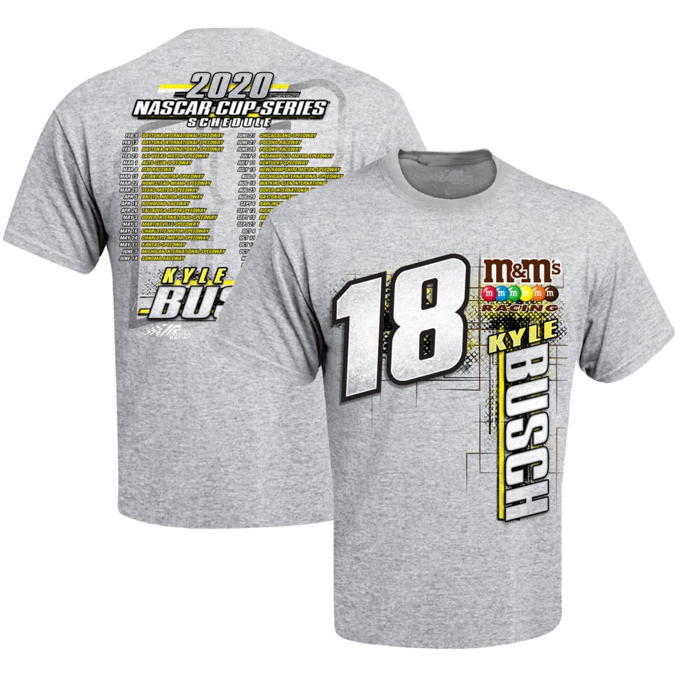 Kyle Busch - NASCAR Schedule T-Shirt 2020