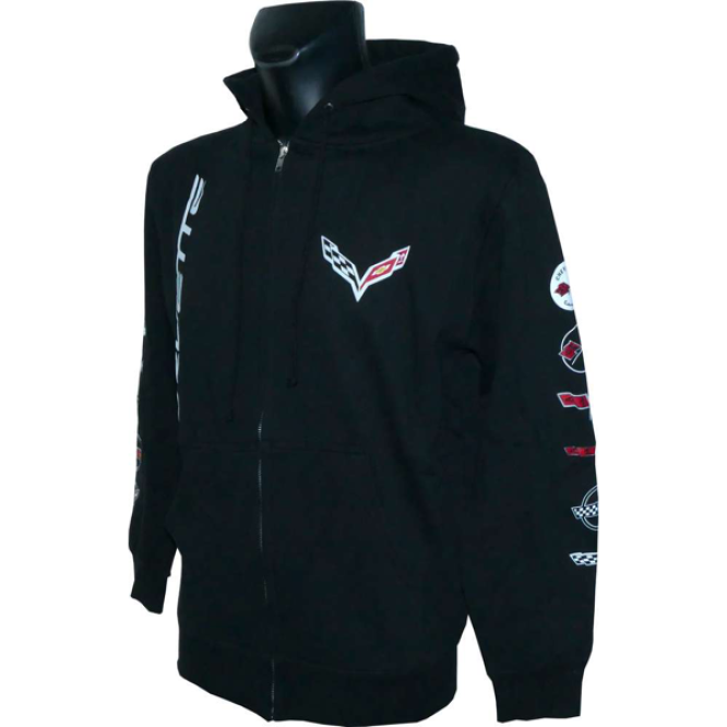 Corvette Sweatshirt Jacket black