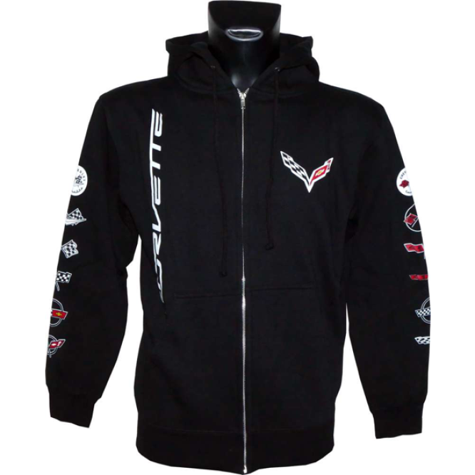 Corvette Sweatshirt Jacket black