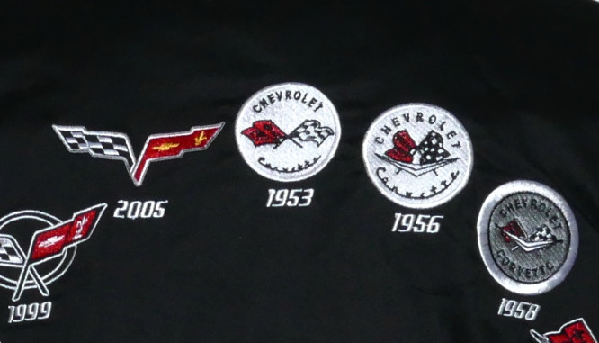 Corvette limited Pit-Crew-Shirt - upper back detail