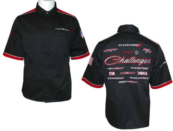 Dodge Challenger - Pit-Shirt - Limited Edition - front and back Dodge Challenger - Pit-Shirt - Limited Edition - front and back