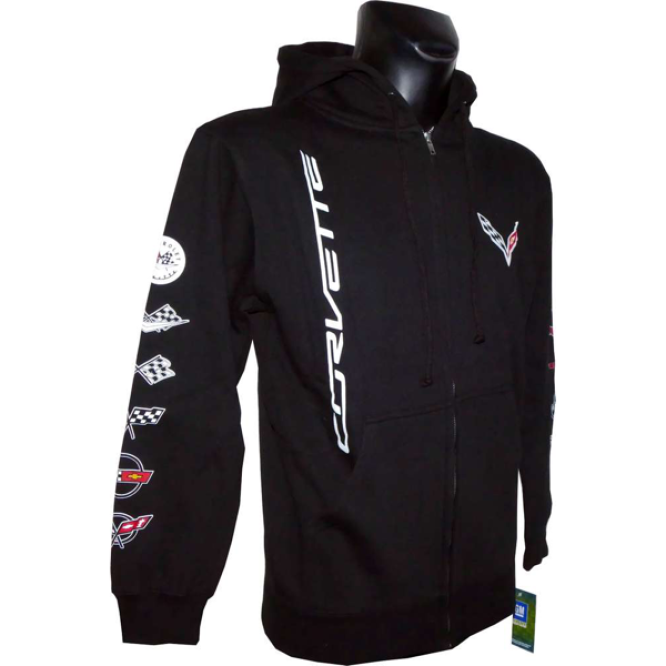 Corvette Sweatshirt Jacket black