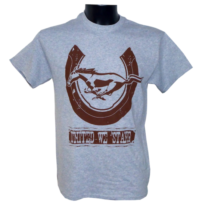Mustang Horseshoe T-Shirt grey. Mustang Horseshoe T-Shirt grey.