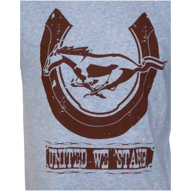 Horseshoe T-Shirt grey. - Detail Horseshoe T-Shirt grey. - Detail