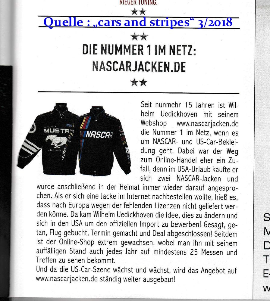 Cars and Stripes Magazin