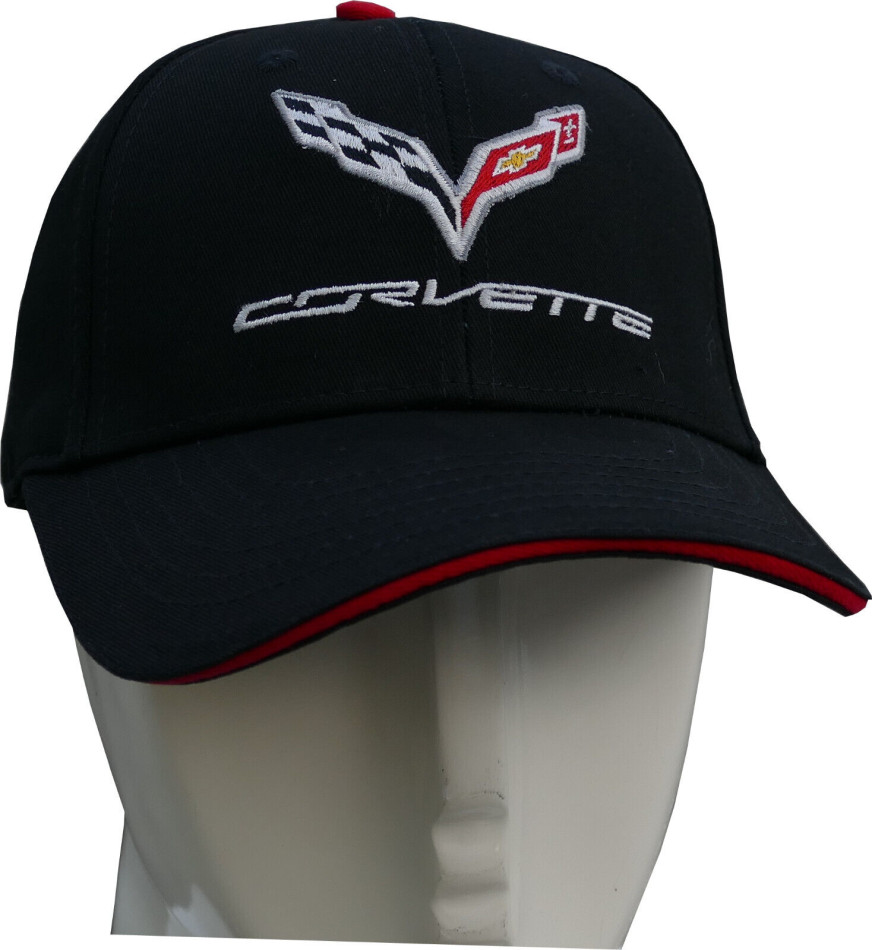 Corvette Basecap Classic Design in schwarz - Shop für US-Car, Muscle ...