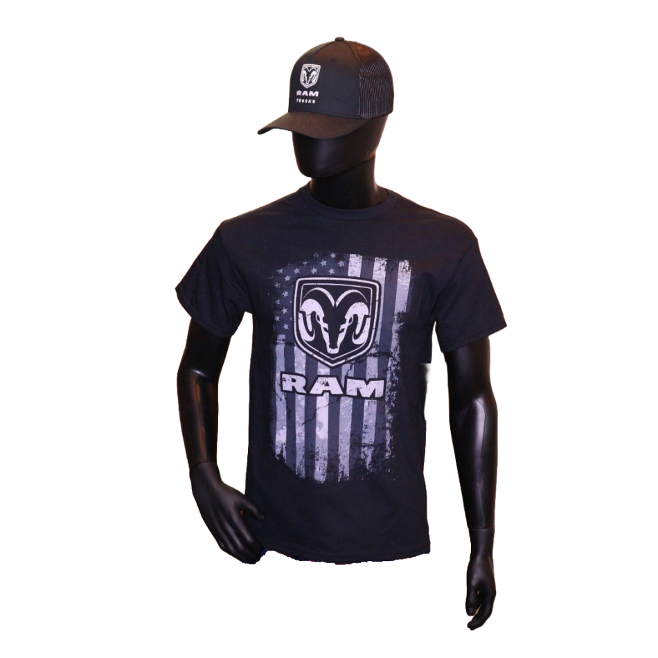 RAM T-Shirt Patriotic in schwarz - Shop für US-Car, Muscle-Car, Pony ...