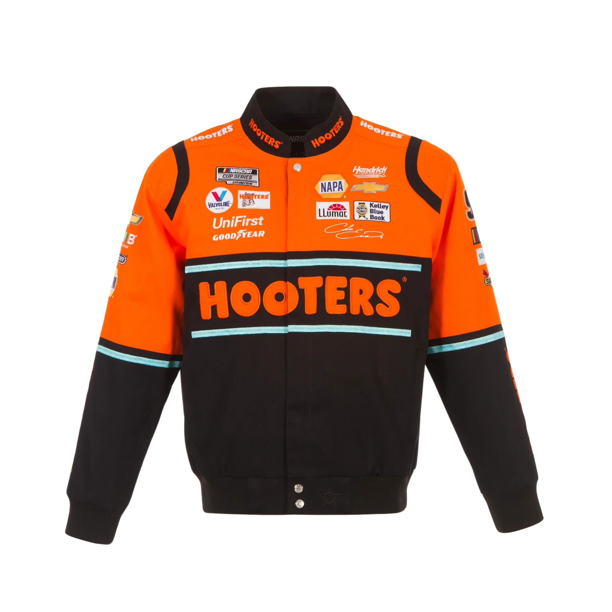 Hooters Nascar Fahrerjacke Chase Elliott - black-orange 