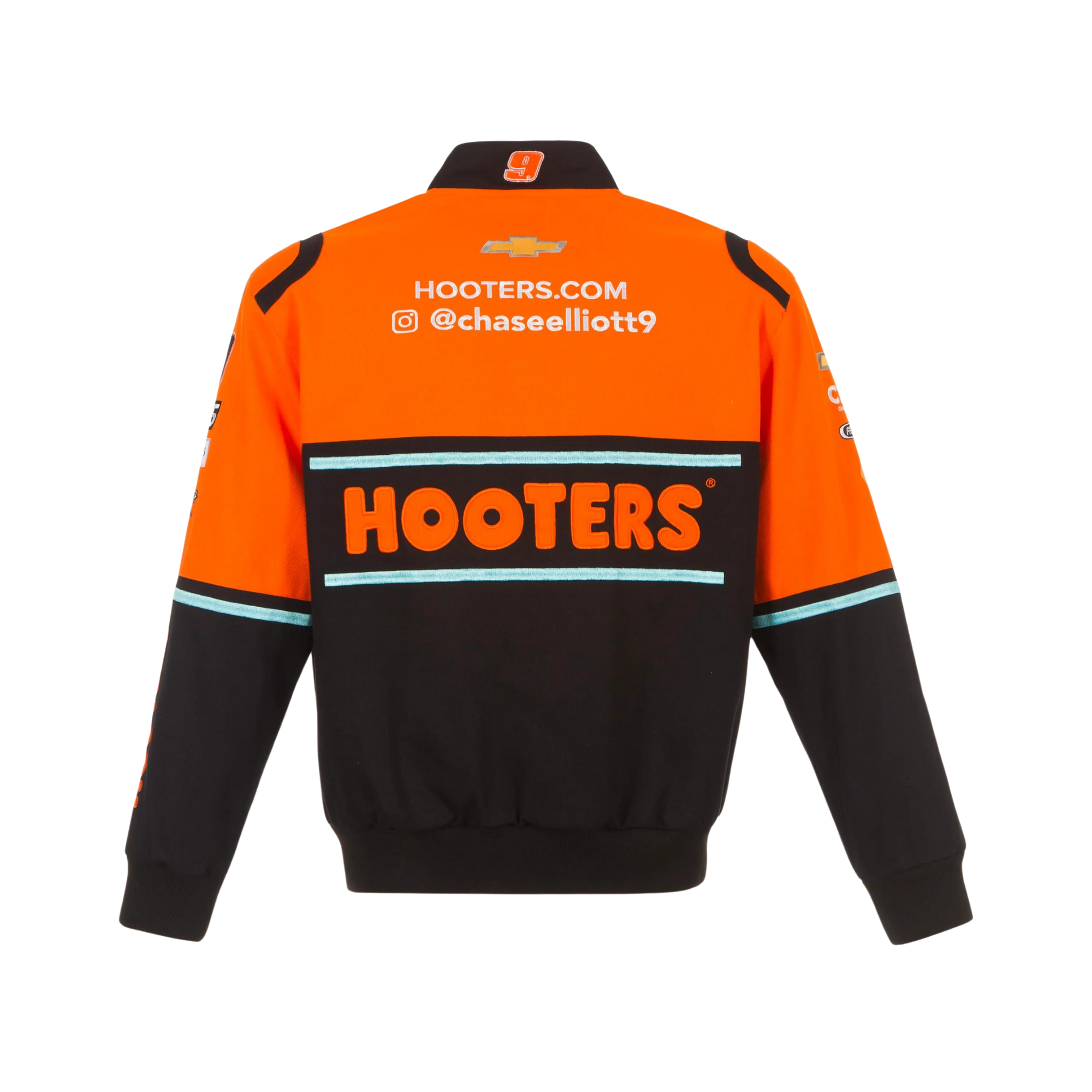 Hooters Nascar Fahrerjacke Chase Elliott - black-orange 