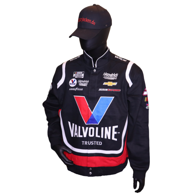 Valvoline Nascar Fahrerjacke Kyle Larson black-red Officially