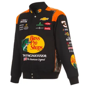 # 3 Austin Dillon - Nascar - Bass Pro Shops Full-Snap Racing Jacke in schwarz